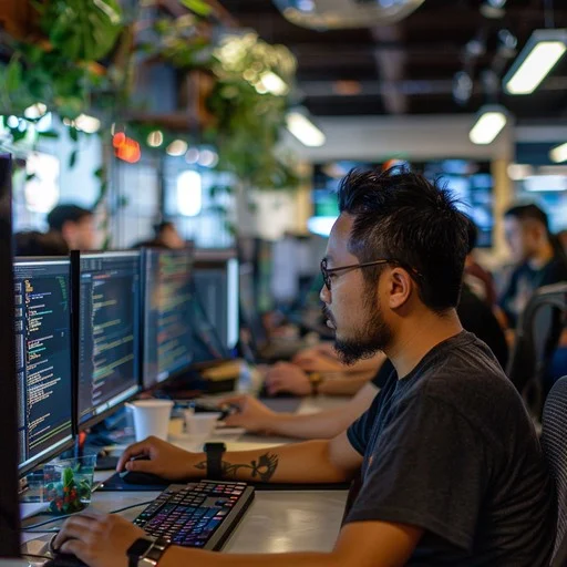 Team reviewing technology roadmap